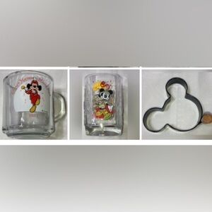 DISNEY MICKEY MUG, MICKEY CUP, MICKEY & MICKEY PANCAKE